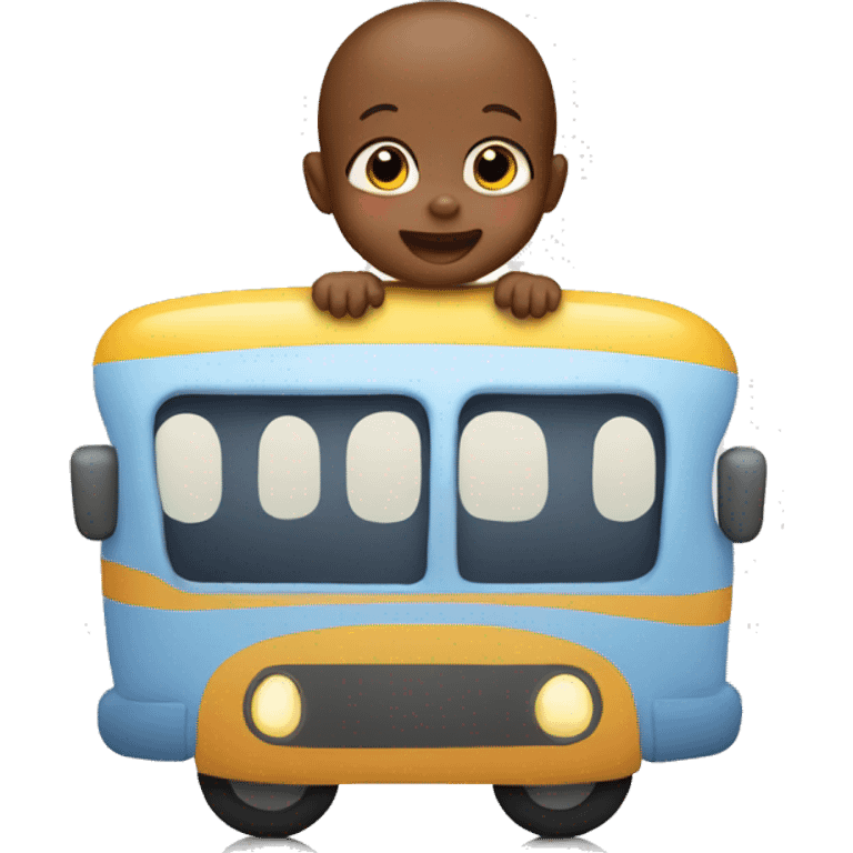 Baby on a bus emoji