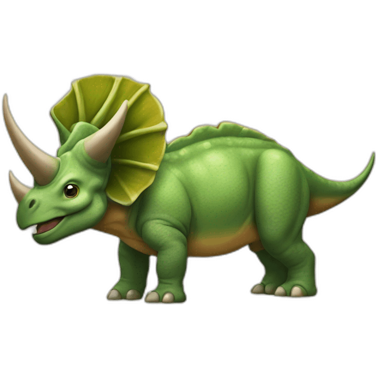 Daufin sur triceratops emoji