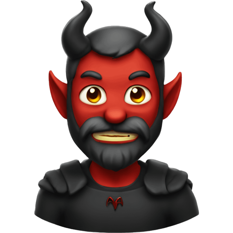 devil with beard emoji