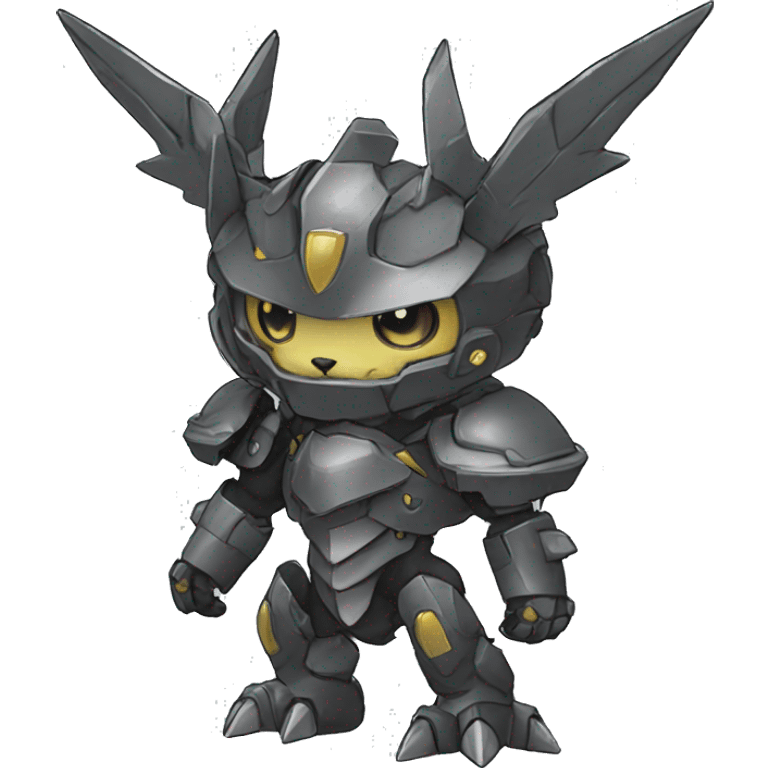  kawaii cool edgy armored Digimon-Fakemon-animal full body emoji