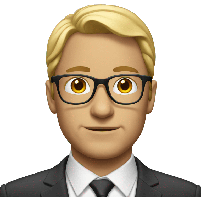 a white man looking like a ceo with glasses emoji