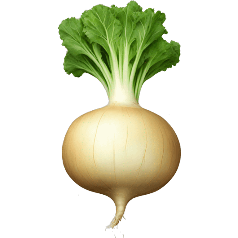 a single piece of turnip emoji