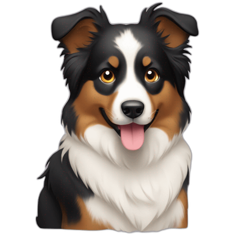 Australian shepperd sitting emoji