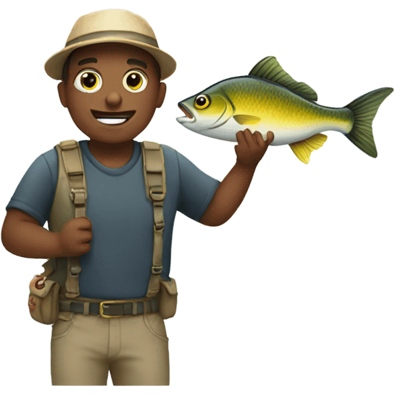 Catching a Big Fish emoji