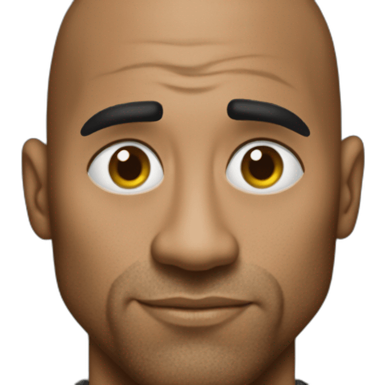 The rock with big eyes  emoji