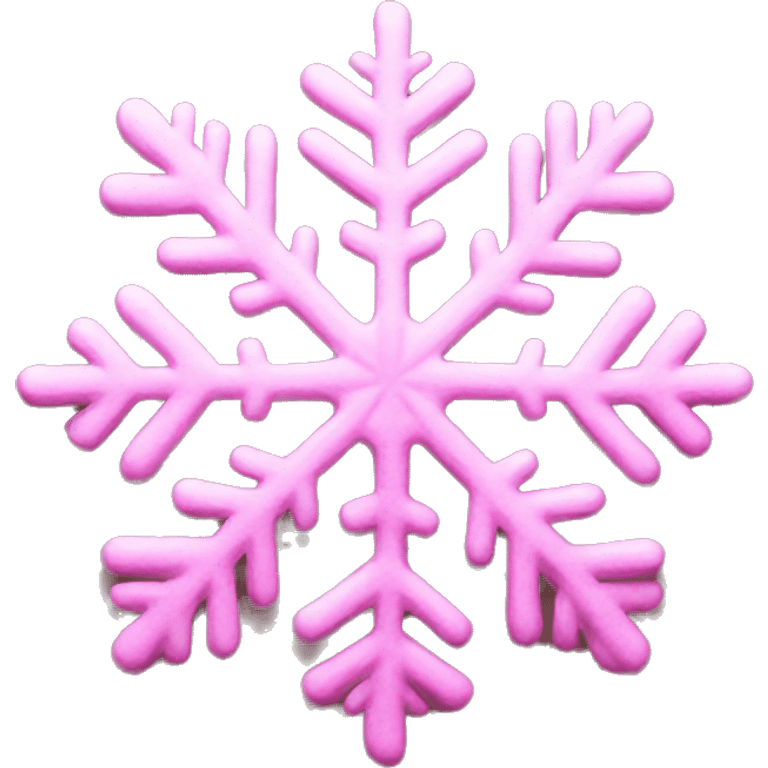 Pink snowflake  emoji