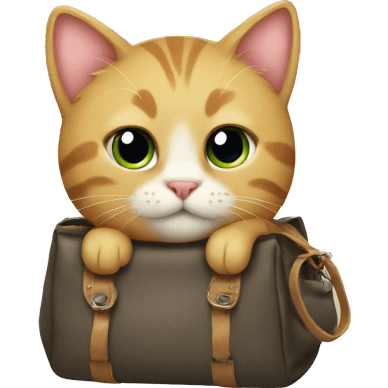 Cat with bag emoji