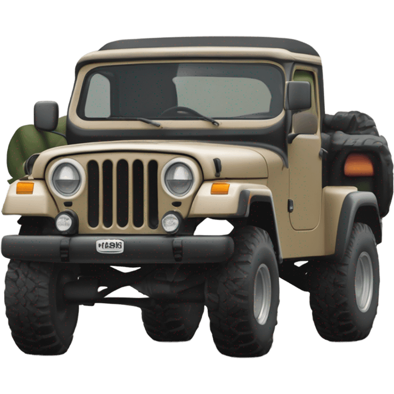 Cj-8 jeep scrambler pickup emoji