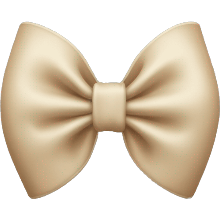 Beige bow emoji