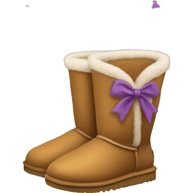 Ugg boots with bows emoji