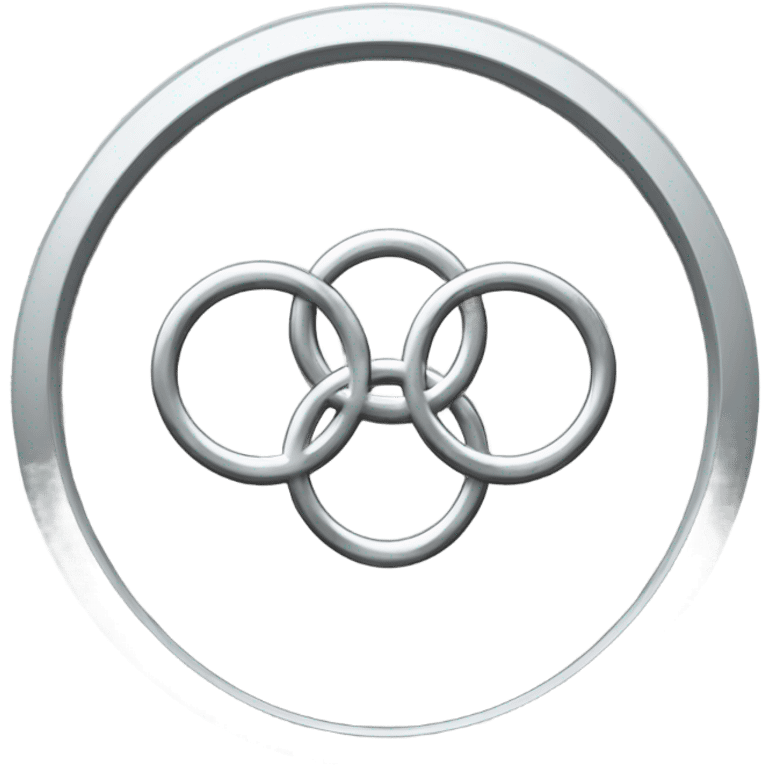 Silver olympic rings emoji