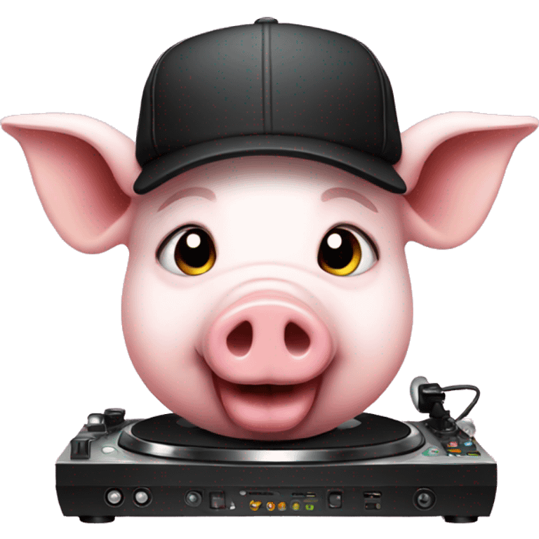 dj pig emoji