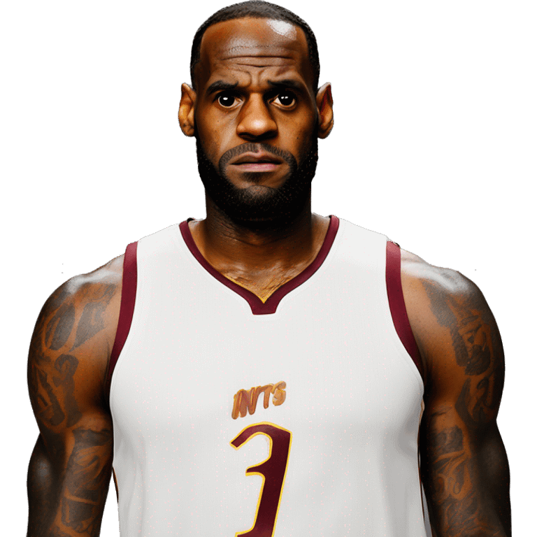 Serious Lebron James  emoji