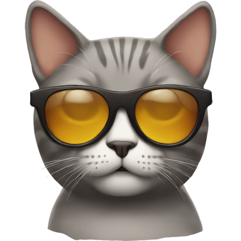 Cat with sunglasses emoji