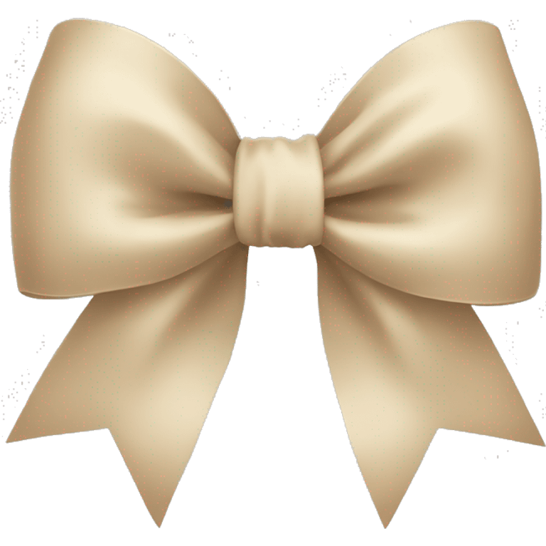 Beige bow emoji