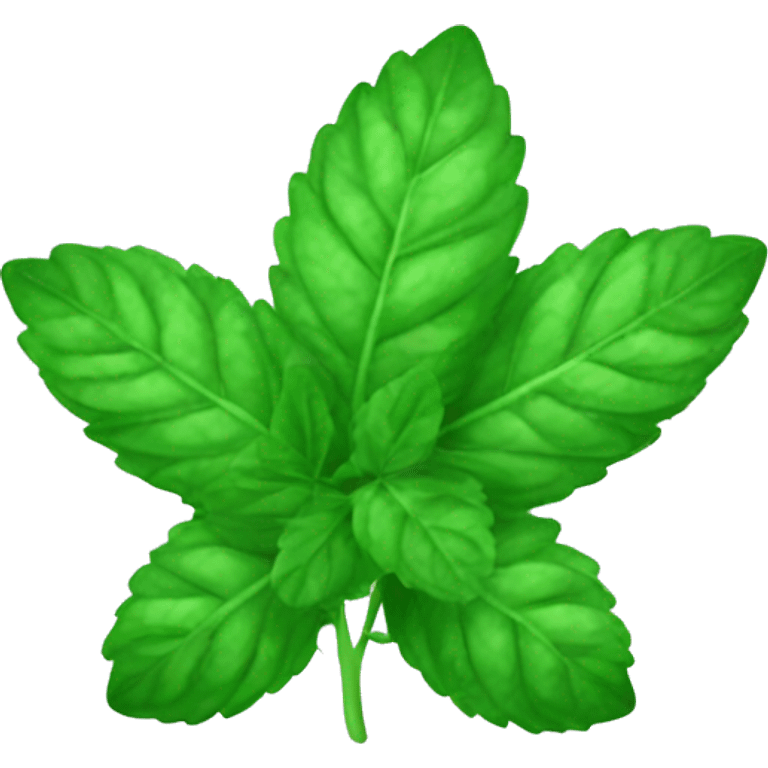 mint leaf emoji