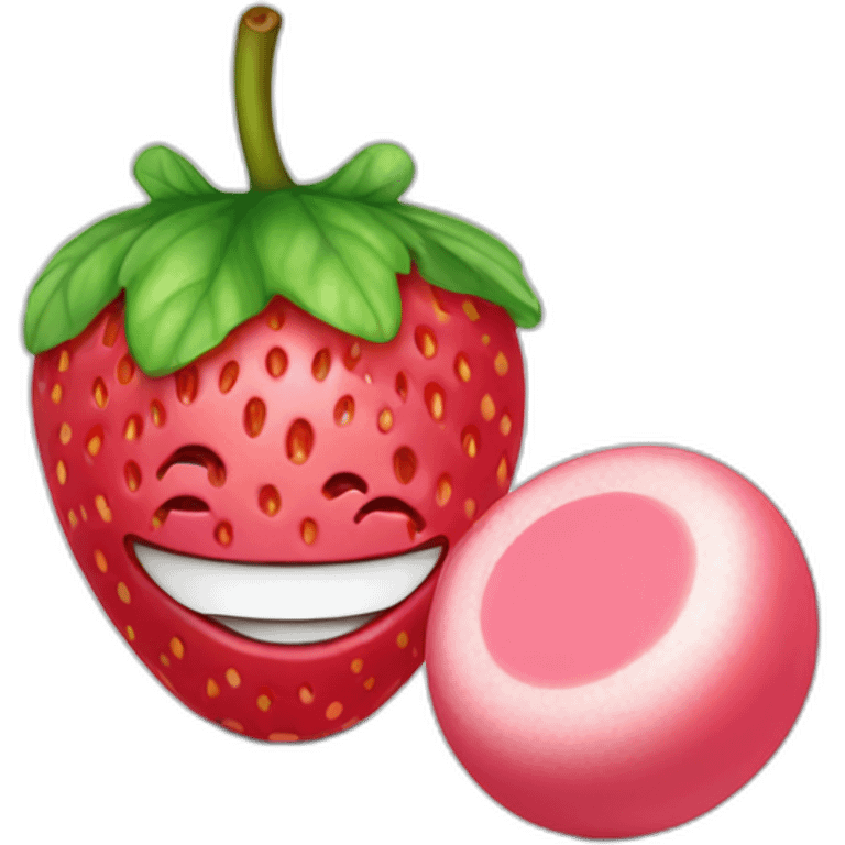 chewing gum stramberry emoji