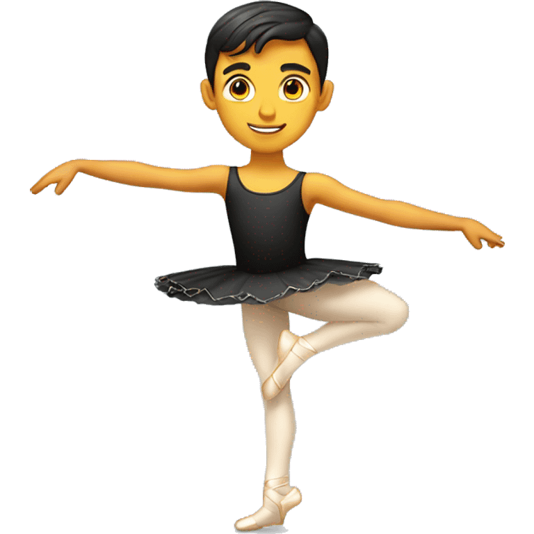 Ballet boy arabesque  emoji