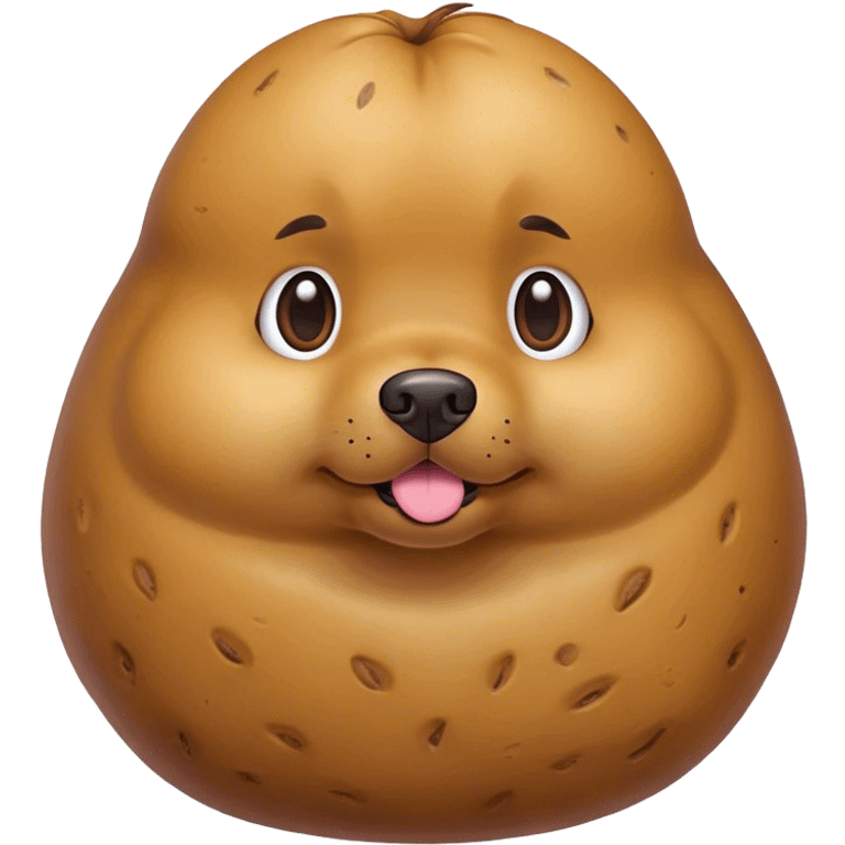 Dog as a potato emoji