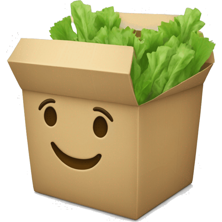 green food takeaway box emoji