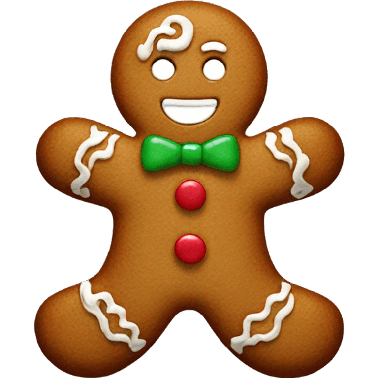 Gingerbread man emoji