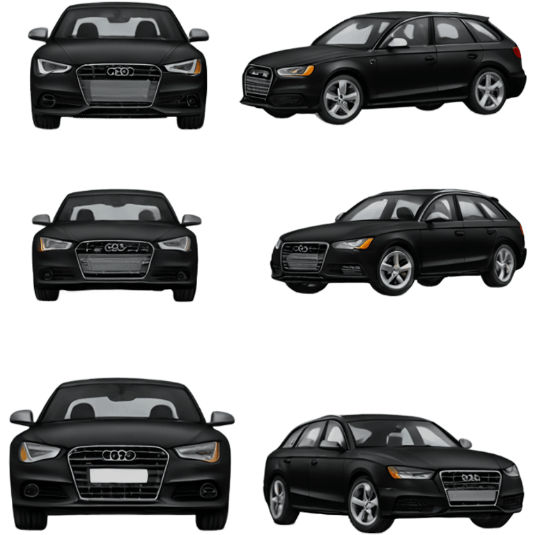 Create a black Audi  emoji