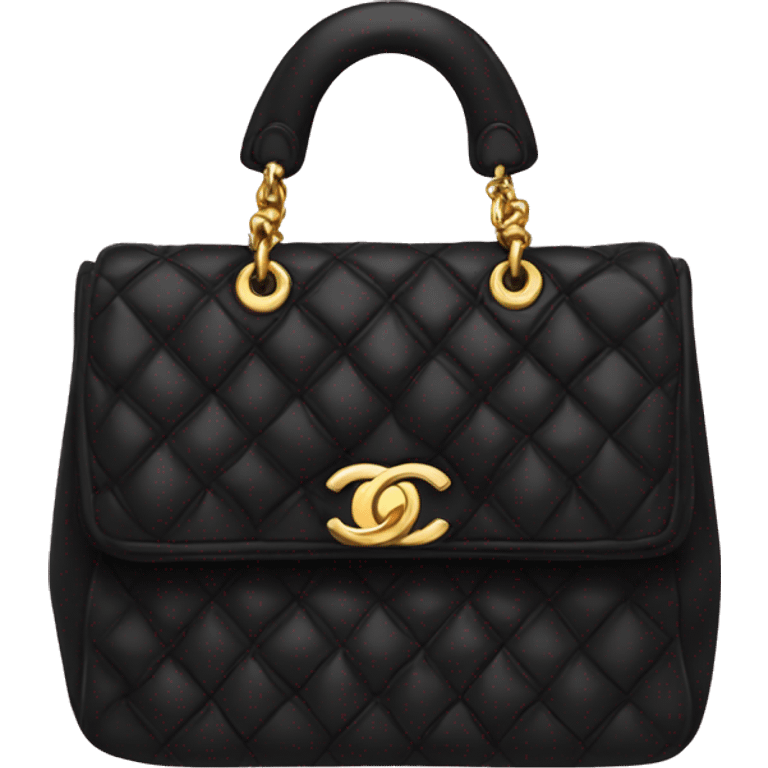 black chanel bag emoji