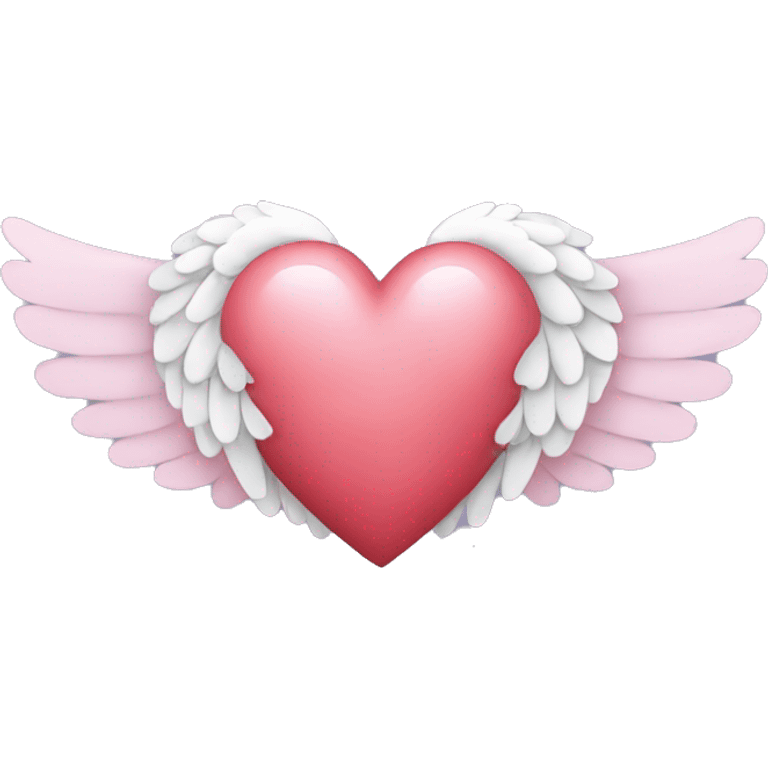 A heart with angel wings emoji