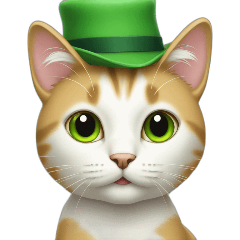 cat with green hat emoji