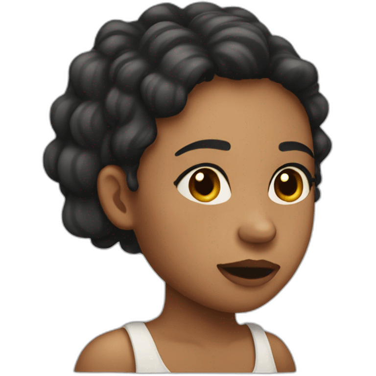 girl with skin pimples  emoji