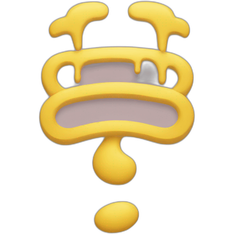 Yellow tiktok logo emoji