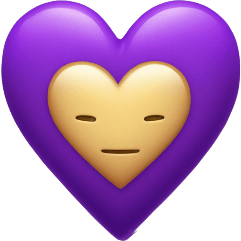 A Purple Heart with lighting surrounding it emoji