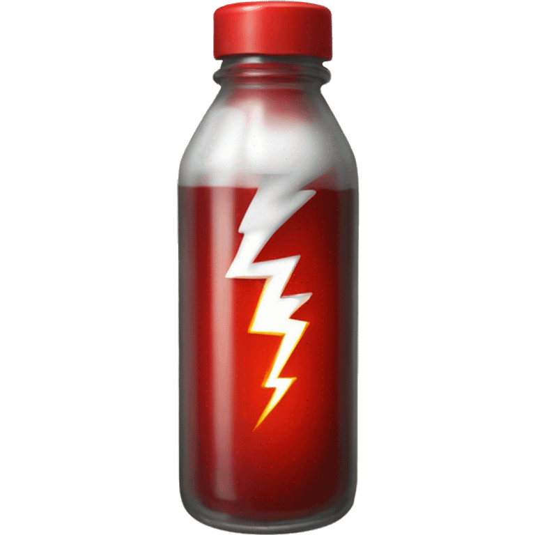 Poppers bottle with red lightning on it emoji