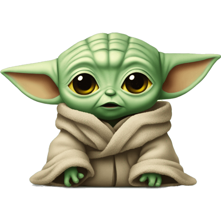 Baby Yoda quizzical  emoji