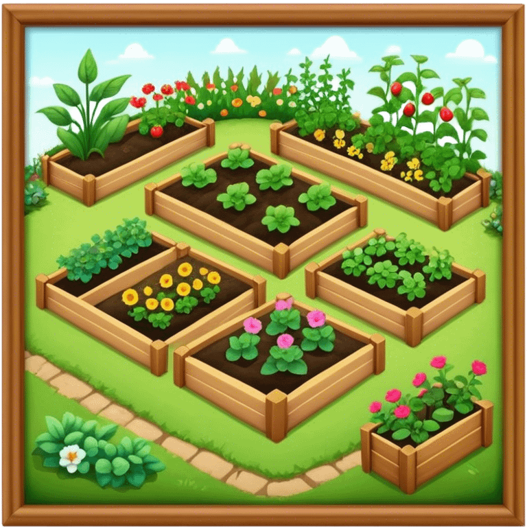 organic garden beds  emoji