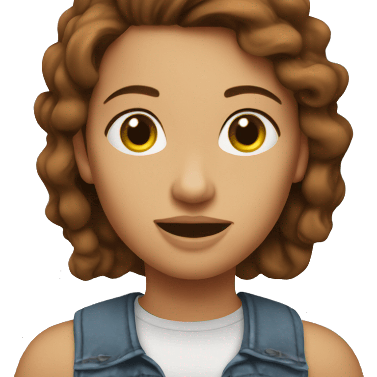 redneck women brown hair emoji