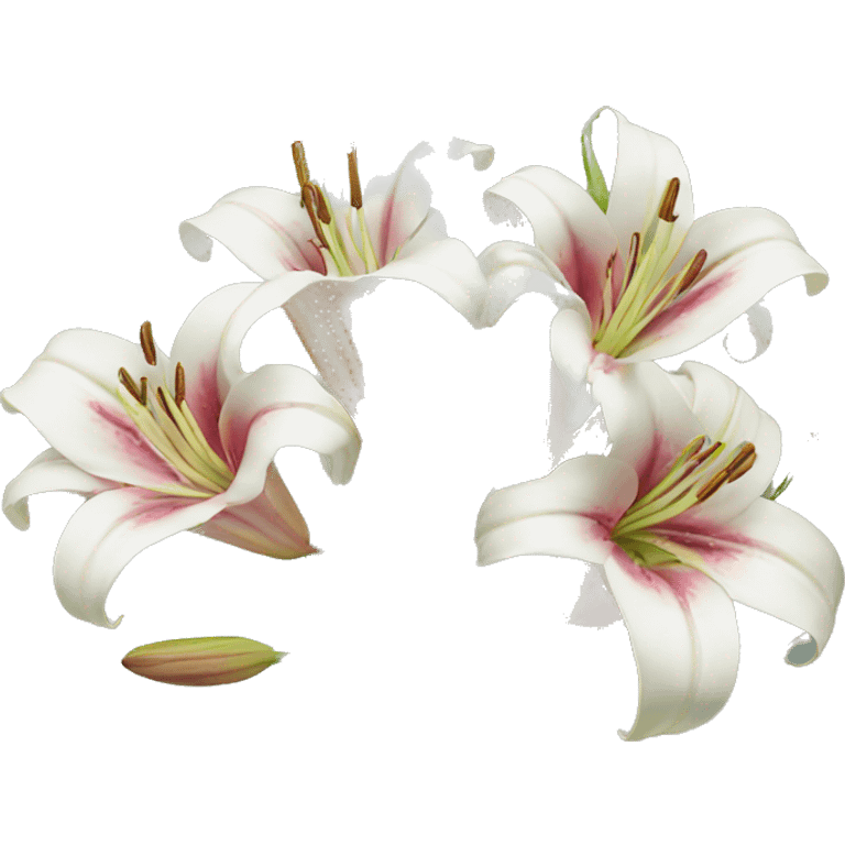 Lily flowers emoji