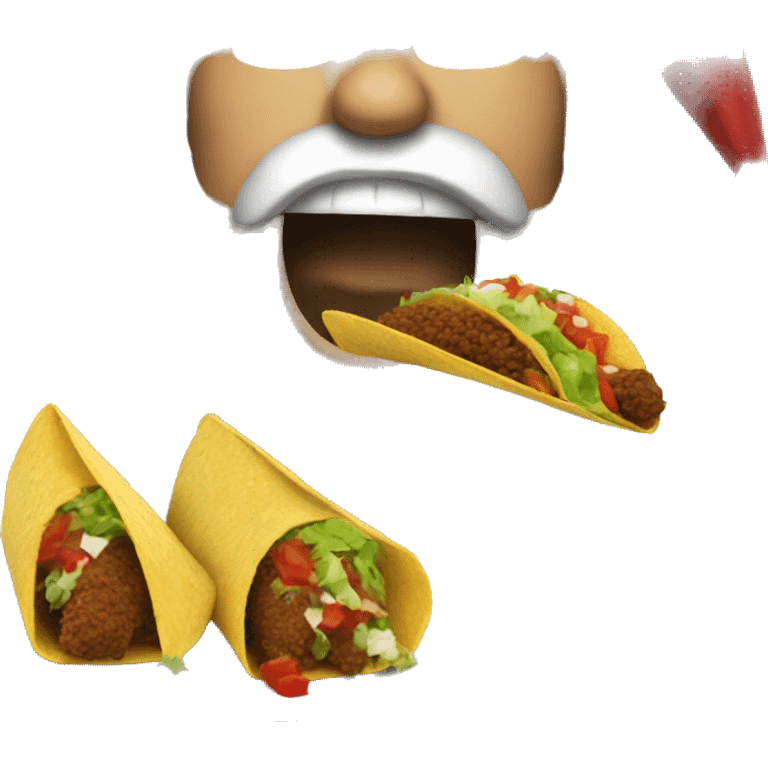 Santa eating tacos emoji