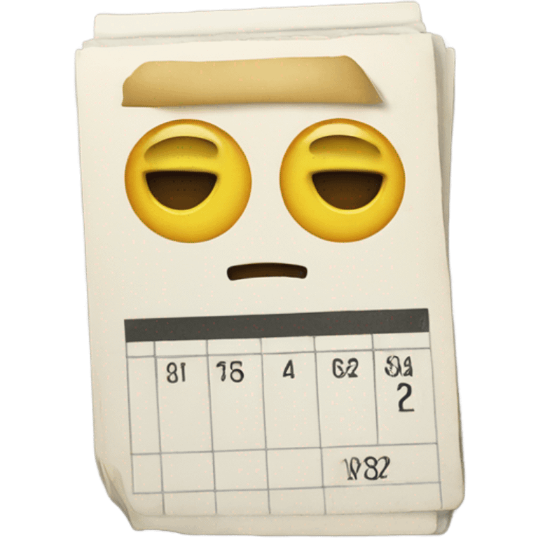 Time card due  emoji