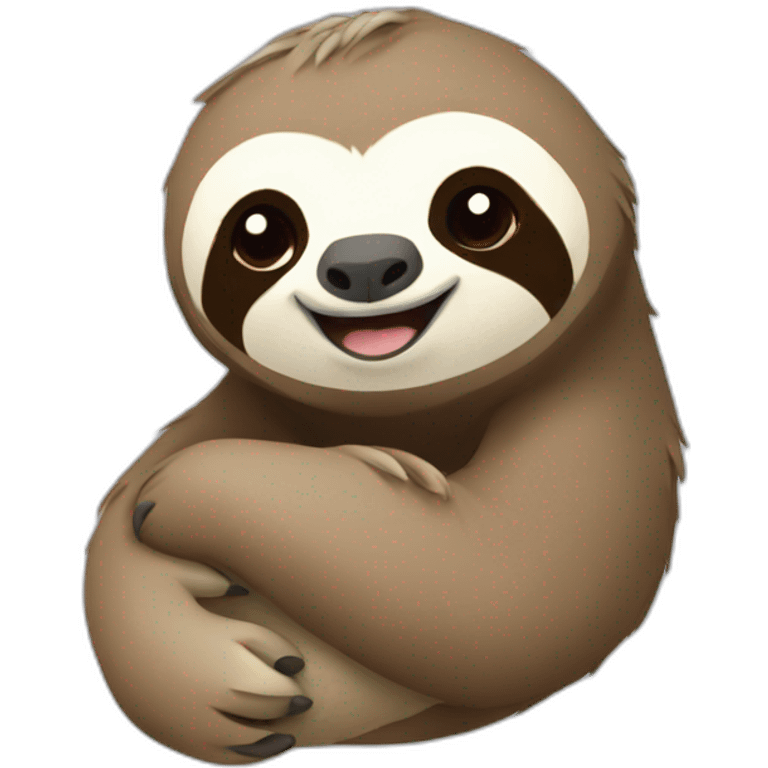 sloth holding  emoji