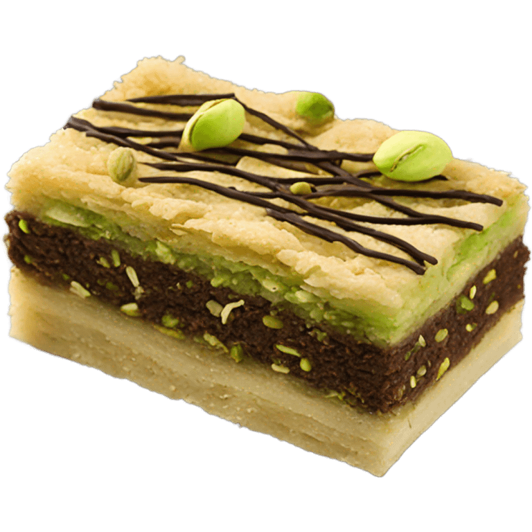 Dubái chocolate pistacho kataffi bar emoji