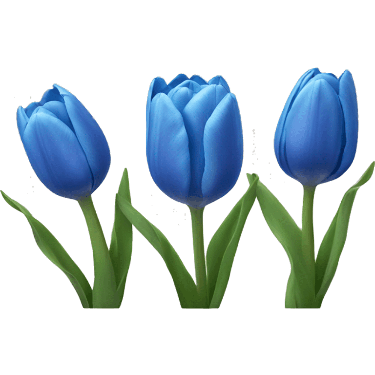 Blue tulips  emoji