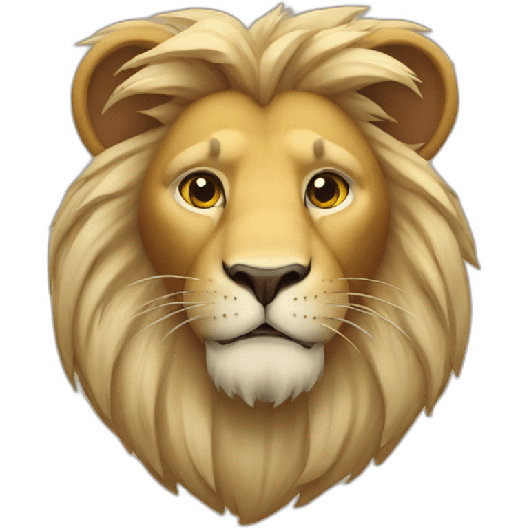 Lion sur une souris emoji