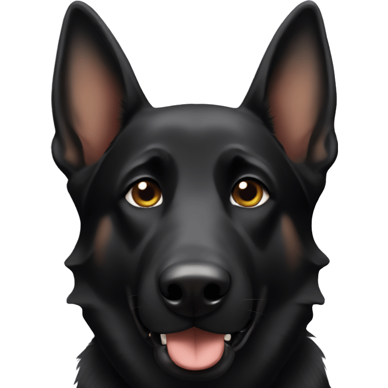 Black German shepherd  emoji