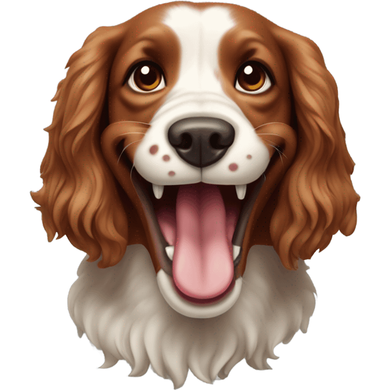 red english spaniel smiling emoji