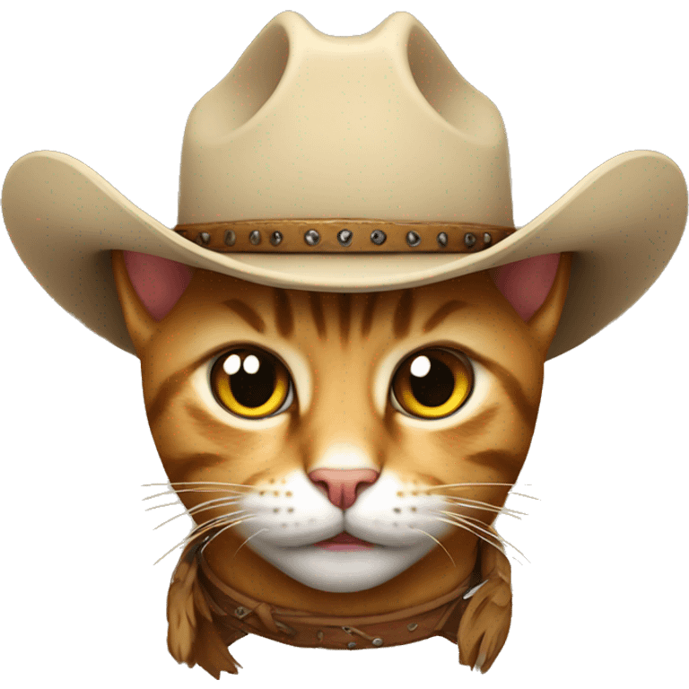 Cowboy cat emoji