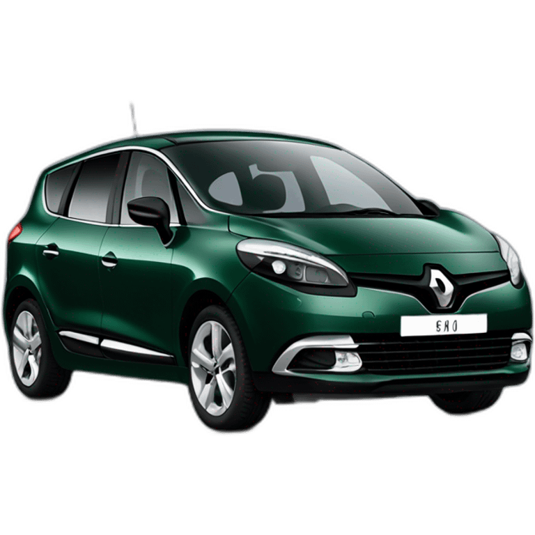 renault scenic dark green car emoji