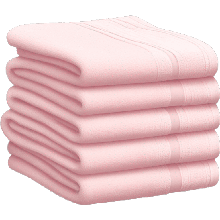 Light pink stacked towels emoji