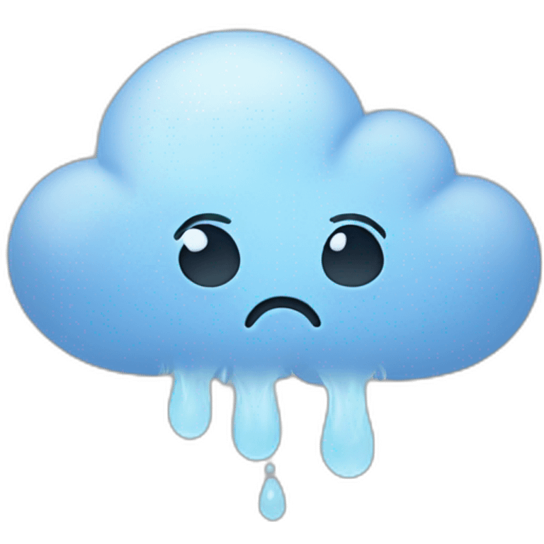 sad cloud emoji