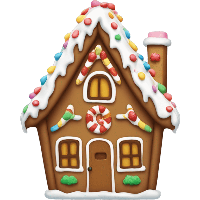 gingerbread house emoji